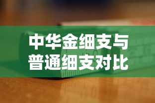 中华金细支与普通细支对比评测：口感工艺全解析
